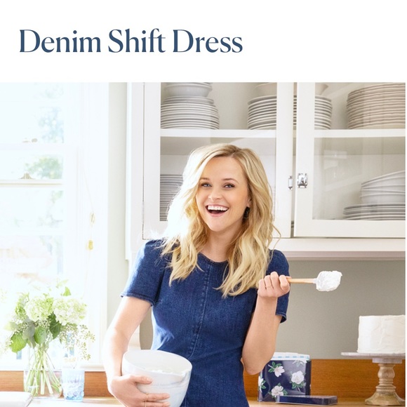 Draper James Denim Shift Dress - Picture 1 of 5